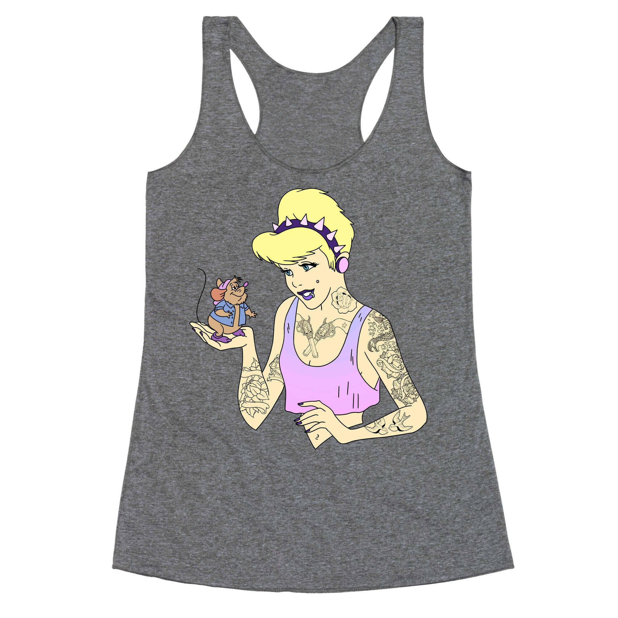 Pastel Goth Cinderella Racerback Tank